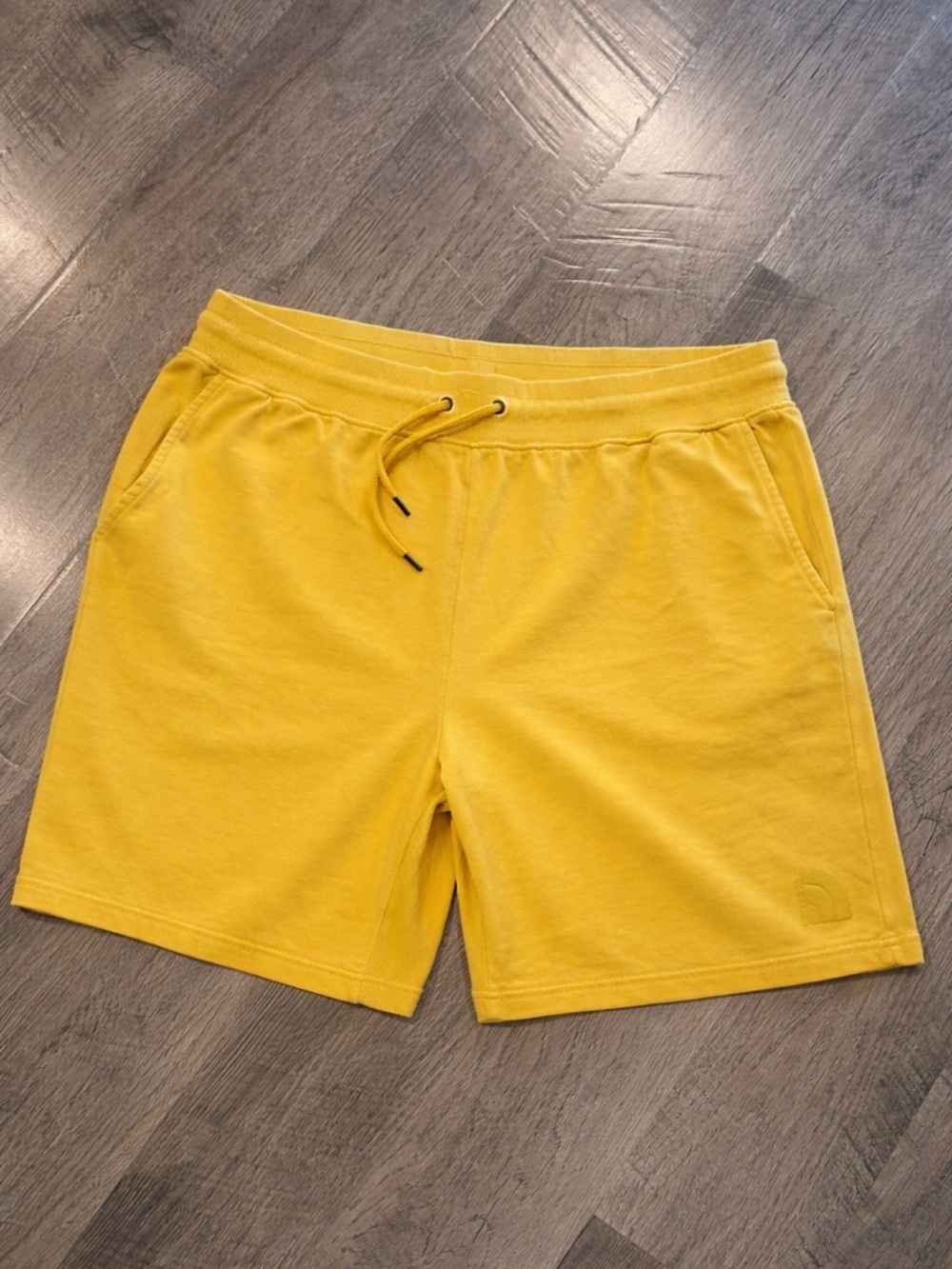 The North Face Men's Yellow Athletic Drawstring Shorts